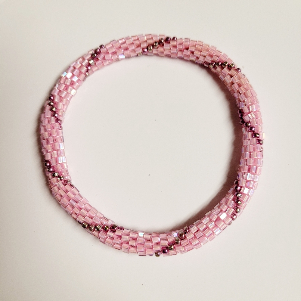 Sashka & Co., Aid Through Trade, Nepal Roll On Beaded Bracelet